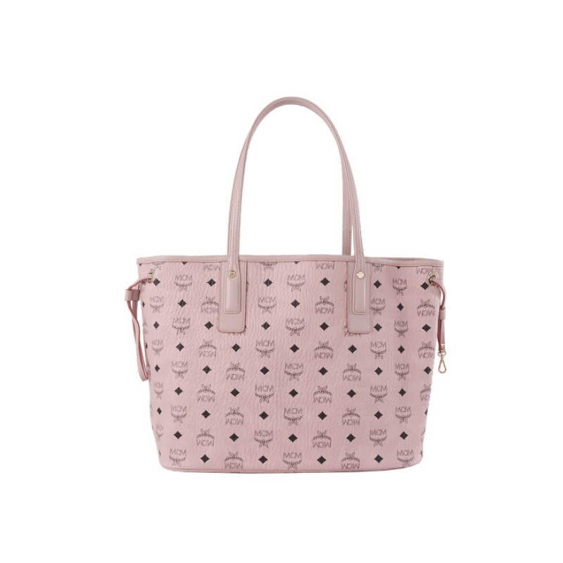 MCM 中号女包 女士 单肩包 手提式 欧美时尚 涂层帆布 MWP5SVI22 MWP7AVI22PZ001粉色
