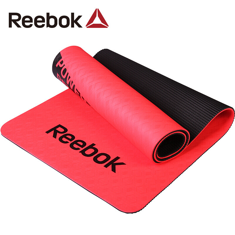 锐步(REEBOK)瑜伽垫进口8mmTPE环保防滑加厚健身运动垫子RAMT-11024GRS RAMT-11024RDS