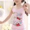 男女童婴幼儿童吊带工字背心 宝宝小孩子春夏内衣T恤打底衫夏季卡通可爱薄款男女宝宝背心 90码适合80-90身高 白色小兔背心