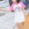 女童连衣裙夏季儿童装婴儿1岁3短袖2018夏装女宝宝裙子简约运动夏季女孩子连衣裙 100cm 裙衫黄色