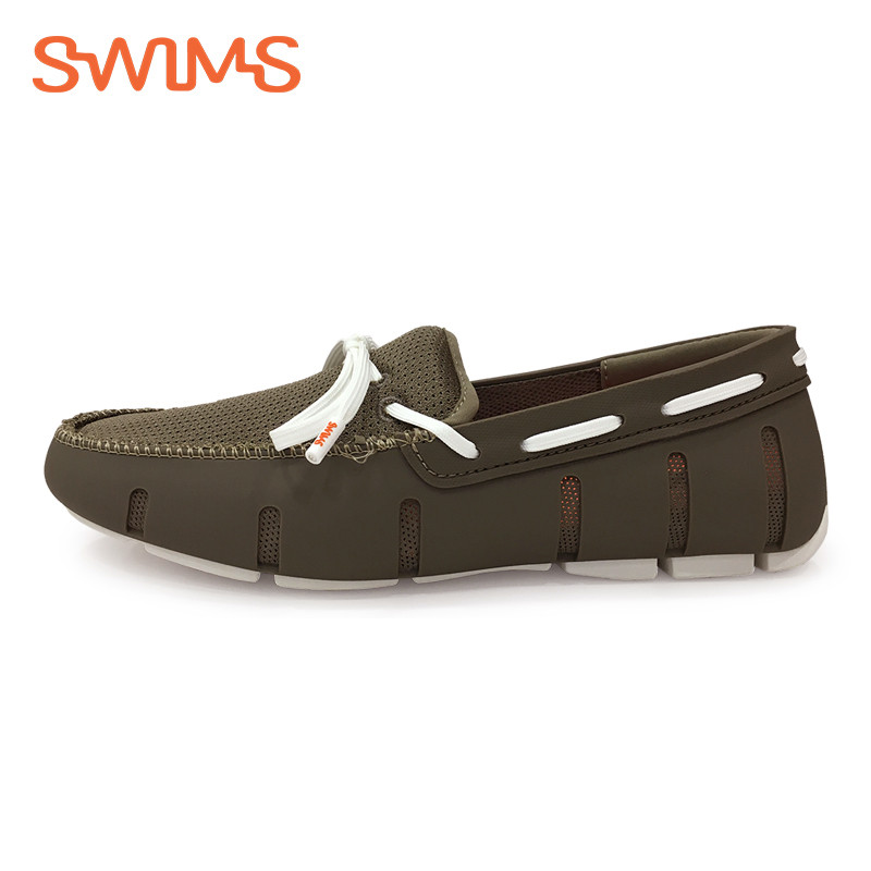 Swims Lace Loafer 挪威春秋款男鞋 防水舒适 百搭休闲乐福鞋 卡其色 43码