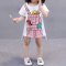 女童洋气裙子夏装女宝宝短袖连衣裙婴幼儿裙1-2-3岁简约小清新女孩子夏季薄款连衣裙 110cm 书包-X款短袖印花书包裙