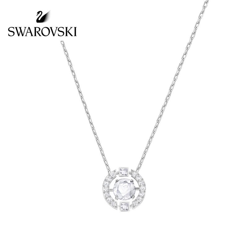 Swarovski施华洛世奇 跳动的心水晶项链锁骨链多色可选 银色5286137