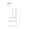 VIOMI/云米 BCD-462WMBL 462L法式多门 四门 21吋触屏 AI语音 大冰箱家用智能变频风冷无霜 节能