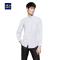 HLA海澜之家斜纹服帖正装衬衫2018春季新品舒适透气长袖衬衫男HNCAW1E028A_1 180/108A 漂白斜纹28