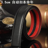 男士真皮皮带二层牛皮自动扣皮带商务休闲潮流腰带 120cm R510【黑色】