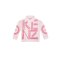 Kenzo高田贤三 LOGO字母罗纹收边高领女童卫衣 KK1506832 16A 粉色
