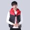 千仞岗2018春季新品短款羽绒服男立领马甲轻薄款羽绒服男229502 165/M 097黑拼红