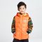 千仞岗秋冬新品羽绒服童装短款针织麋鹿拼色运动休闲外套20836 150cm 217/920