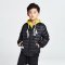 千仞岗2018春季新品男女童短款轻薄羽绒服棒球立领街头韩版Y219805Y 魔力黑88005 100cm