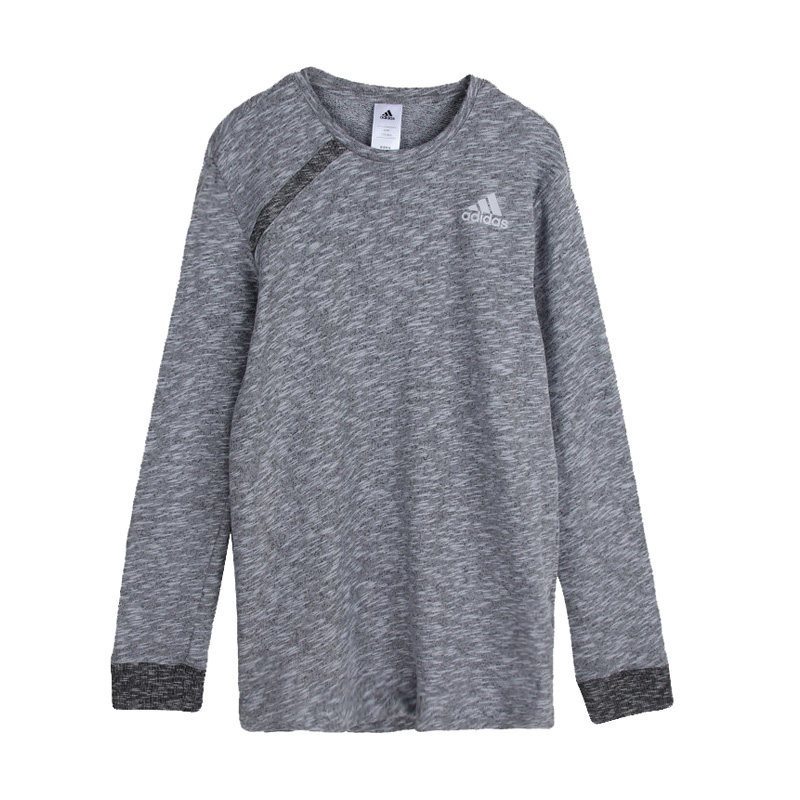 ADIDAS阿迪达斯2018春季男子休闲舒适长袖运动针织T恤CE6945 L CE6945