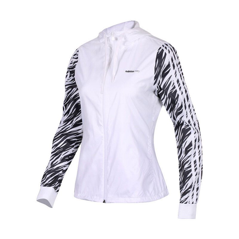 ADIDAS阿迪达斯NEO2018新款女装连帽运动梭织夹克防风服CZ1691 XL CZ1691