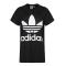 adidasOriginals阿迪三叶草2018女子BIGTREFOILTEE短袖T_1 36码 黑