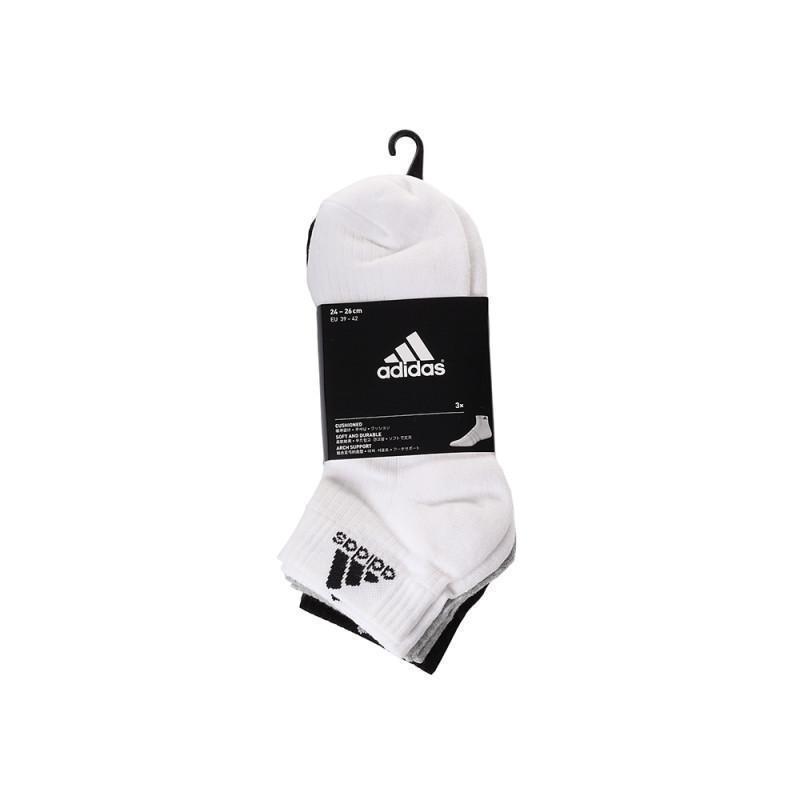 adidas阿迪达斯2017年新款中性袜子系列短袜(3双)AA2287_2 灰色 4346码