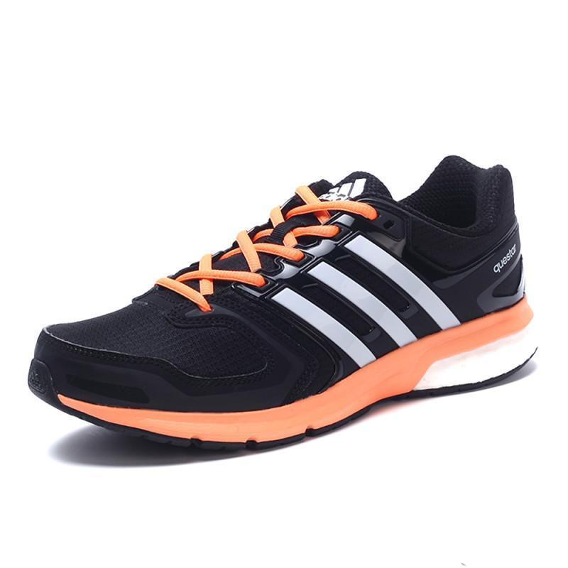 adidas阿迪达斯2017年新款女子专业跑步系列跑步鞋S76733_2 1号黑色/亮白/橙色 40码码