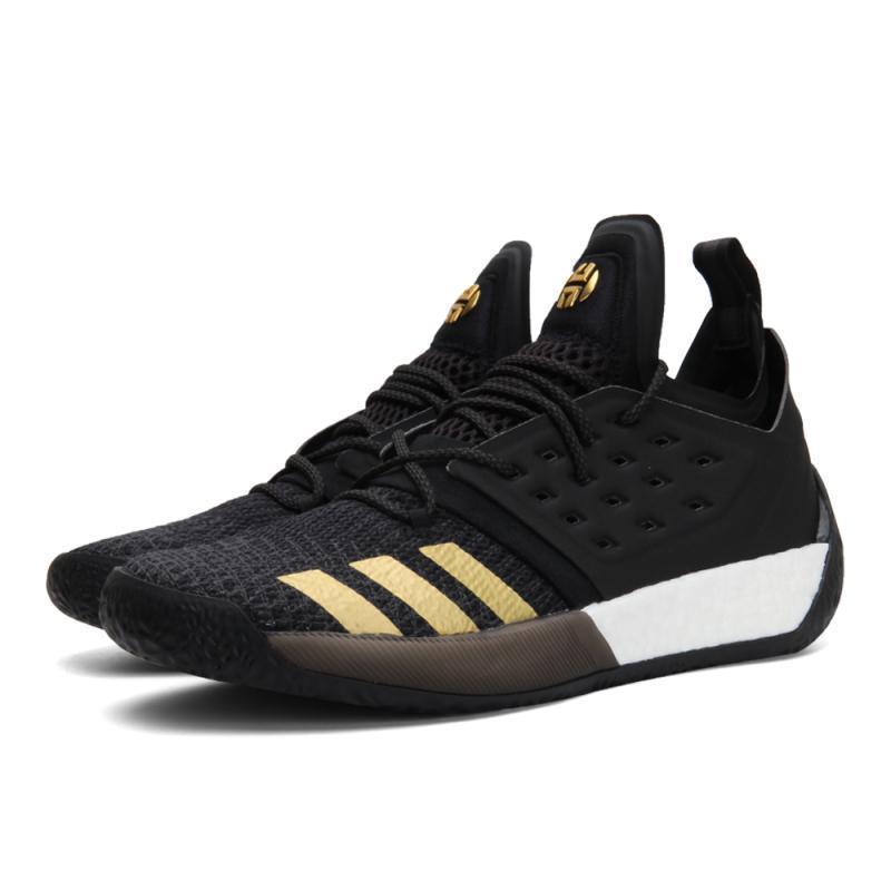 adidas阿迪达斯2018男子HardenVol.2哈登篮球鞋AH2215_1 1号黑色/石墨黑/金金属 41码