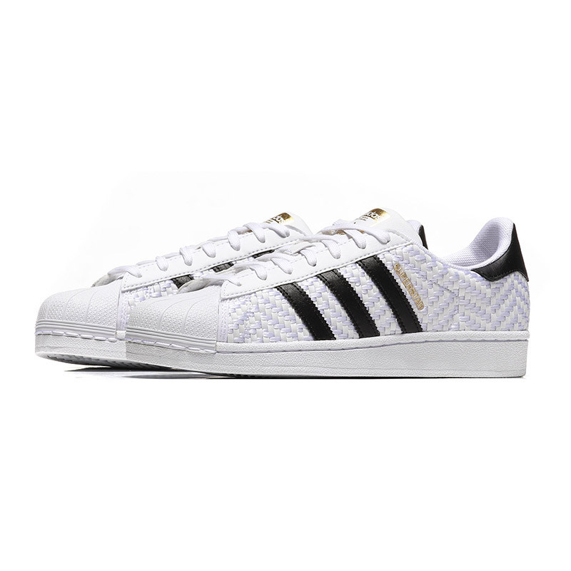 adidas阿迪达斯三叶草男子休闲运动板鞋 DA9166 DA9166亮白+1号黑色 43码