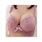 南极人(NanJiren)女士文胸内衣聚拢调整型刺绣性感文胸加厚女收副乳蕾丝内衣 NJR-YH-玫瑰情人 32/70AB通杯 NJR-YH-玫瑰情人裸粉色