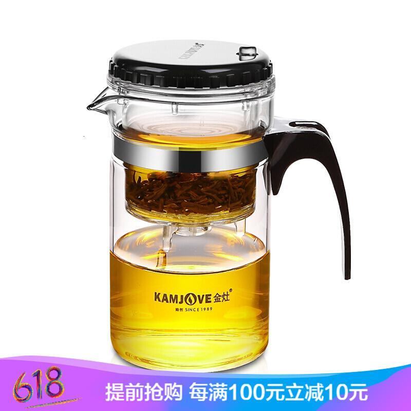 金灶（KAMJOVE）玻璃泡茶壶飘逸杯按压式茶壶耐热玻璃壶茶具泡茶器飘逸壶TP-120/200ml