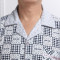 中老年人睡衣男春秋季开衫长袖棉质加大加肥男士爸爸休闲家居服 春秋天针织棉中年老年人公公居家服套装7606 XL码 4号款