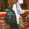 少女心书包女韩版原宿ulzzang高中学生校园初中生背包软妹双肩包 黑色