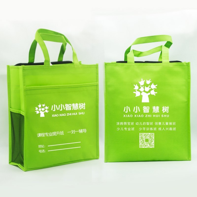 帆布简约清新袋子画画拎书袋书包大容量小学生韩版森系高中生书本 不带米奇图案双面印刷