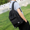 韩版简约男士休闲旅行包背包双肩包女初中生中学生书包男时尚潮流_6 灰色USB+转换线