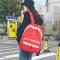 双肩包女2018新款元宿韩版原宿简约休闲背包校园高中学生书包女 红色
