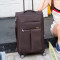 行李箱密码登机箱女20寸牛津布拉杆箱万向轮24寸男软箱帆布旅行箱_14 20寸 咖啡色
