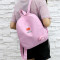 原宿迷你双肩包韩国ulzzang软妹帆布书包中学生女日系小背包_11 黑色爱心送小丸子徽章