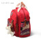 女士包包斜挎包撞色大容量帆布包旅游三用多功能背包双肩包妈妈包_1 洋气红
