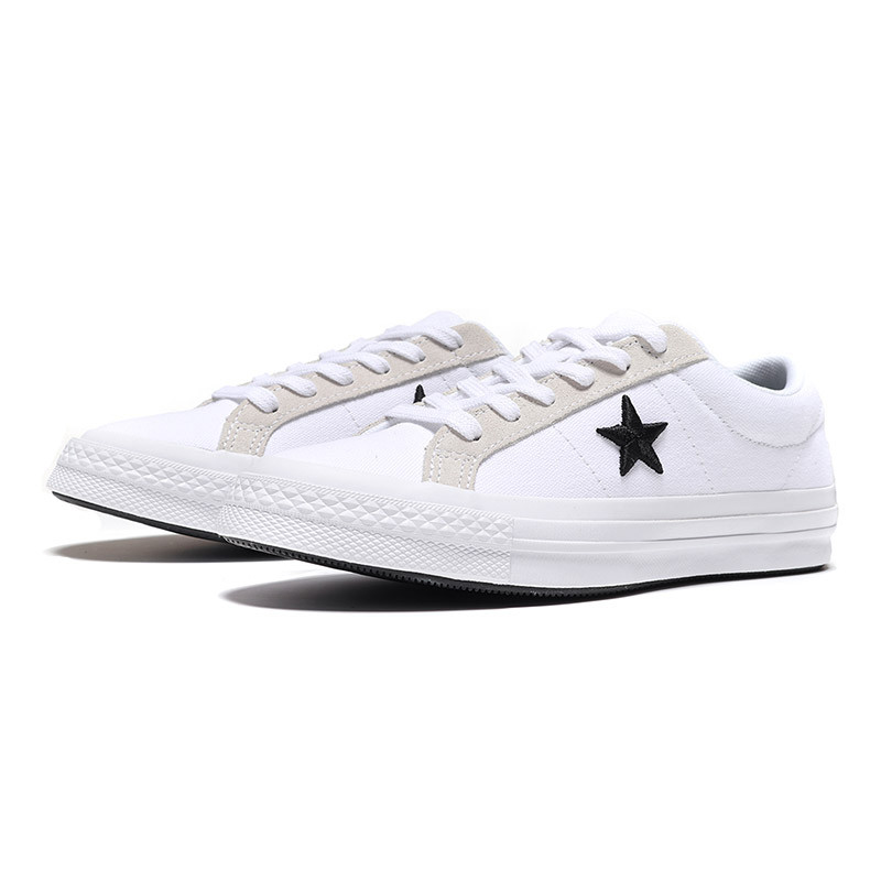 CONVERSE匡威男女通用夏季板鞋one star低帮耐磨休闲鞋 160601C白色 41.5码