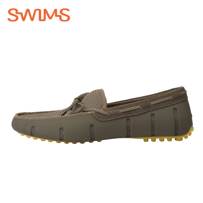 Swims BRAIDED LACE LUX LOAFER DRIVER 18年新款百搭舒适乐福男鞋 防滑耐磨鞋 卡其/淡柠檬黄色 42码