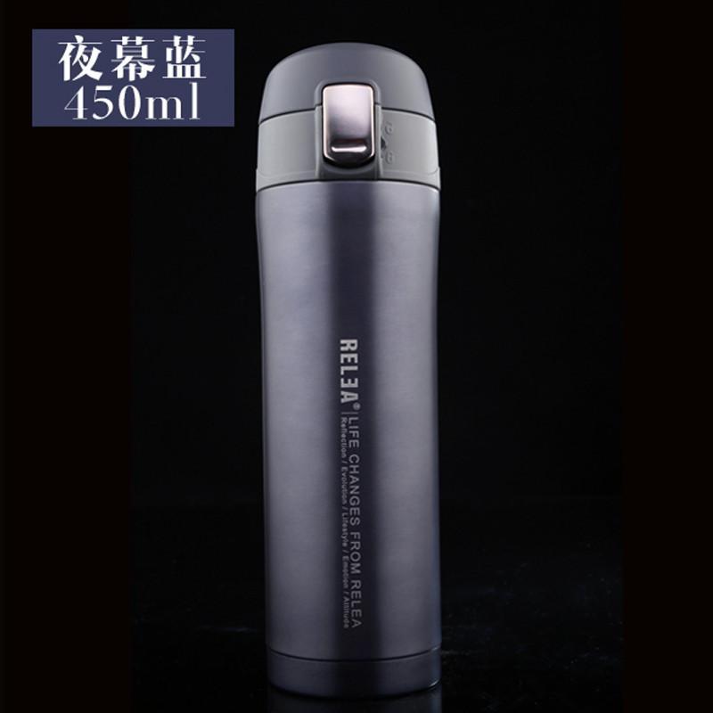 物生物尚雅保温杯时尚男女士便携不锈钢壶真空泡茶杯水杯子450ml_2_1 夜幕蓝