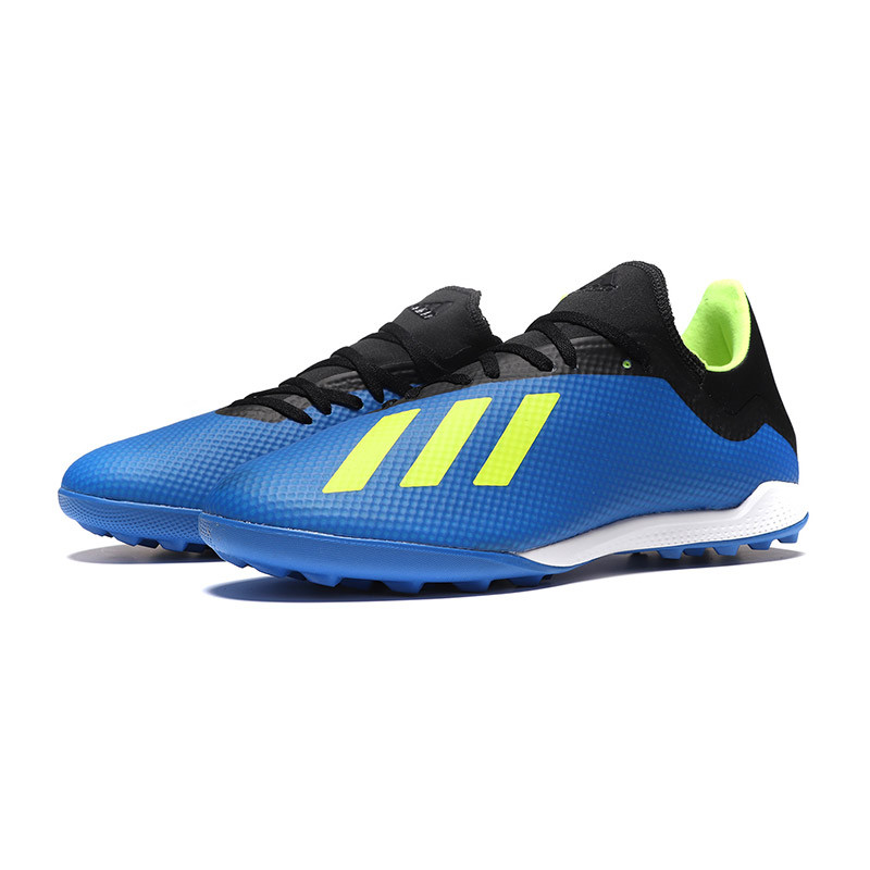 adidas阿迪达斯男子足球鞋X系列TF运动鞋DB1955 DB1955亮蓝+1号黑色+亮黄荧光 44.5码