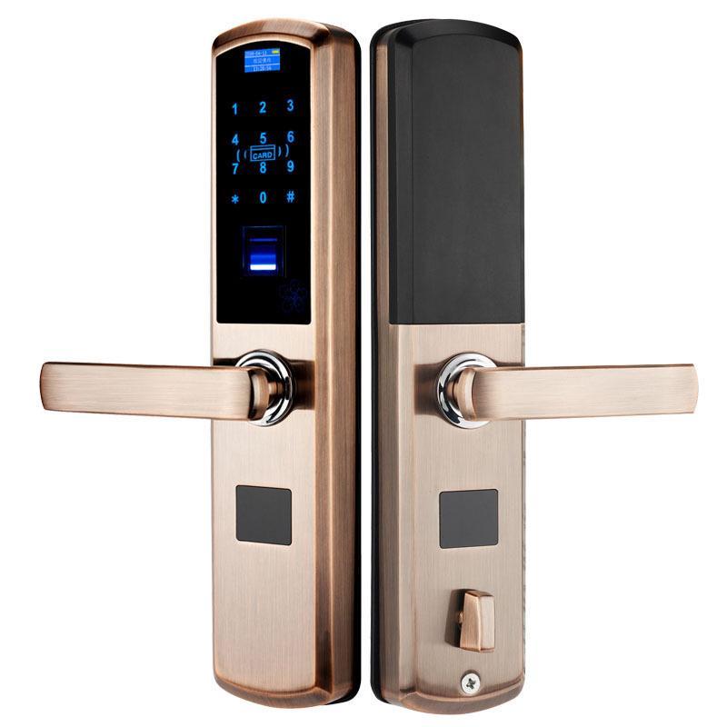 bloves指纹锁家用防盗密码刷卡手机app远程智能锁全国!