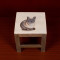BLOVES家用实木小方凳儿矮凳子创意彩绘换鞋凳复古小板凳钓鱼凳 2.小号暹罗猫