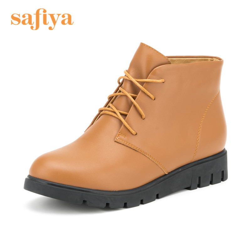 索菲娅Safiya牛皮尖头低跟系带交叉绑带深口女鞋SF5411X908 驼色 35