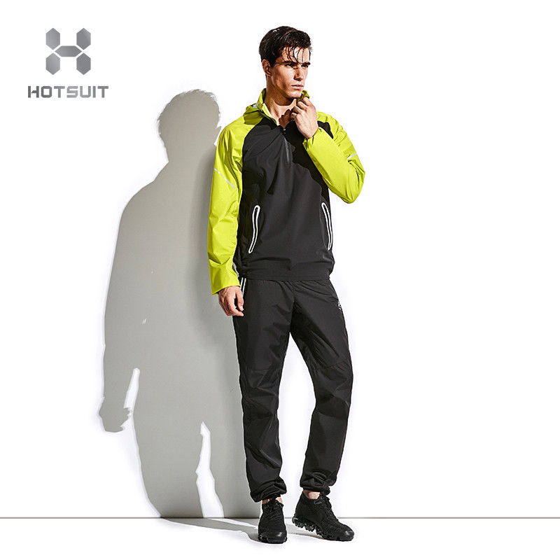 美国HOTSUIT后秀男士运动长裤暴汗塑形长裤5755004 3XL 矿物黑
