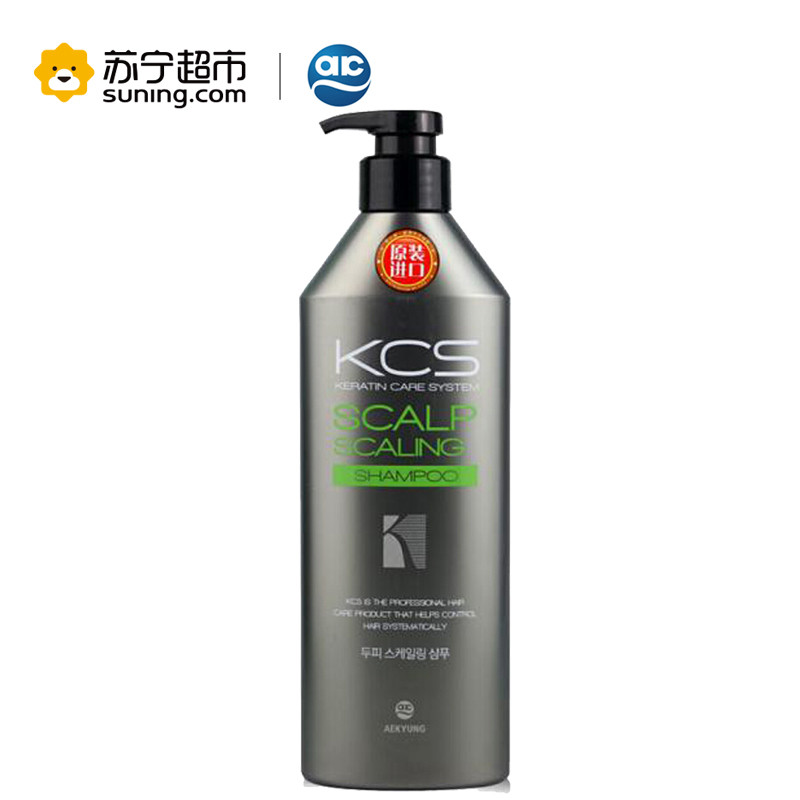 爱敬Aekyung韩国进口KCS可希丝洗发水清洁舒爽深层清洁柔顺洗发露所有发质600ml