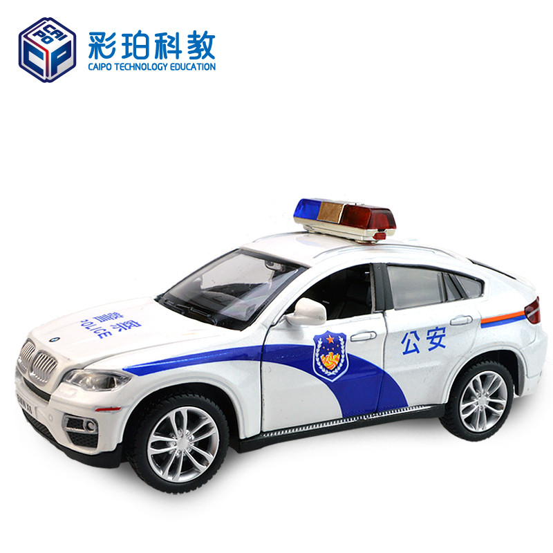 彩珀合金模型车88350宝马X6警车