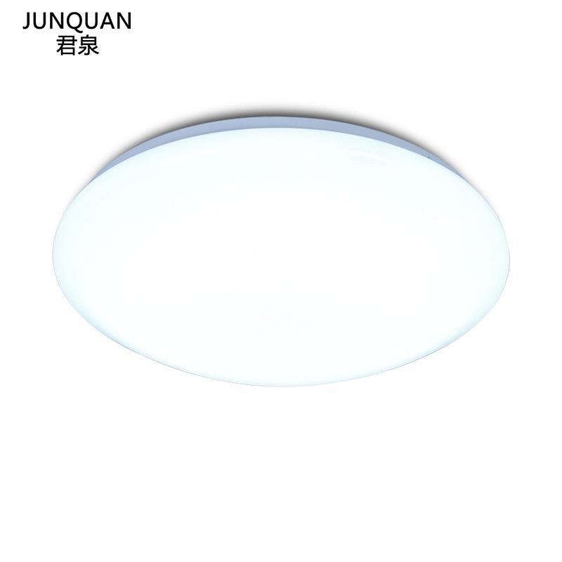 君泉(JunQuan)LED中式圆形吸顶灯简约现代苹果亚克力灯客厅灯卧室灯餐厅灯具灯_1 41CM/全白/单色白光24W