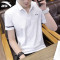安踏ANTA短袖T恤2017夏款运动T恤男POLO排汗男士短袖 2XL/185 -1A001纯净白