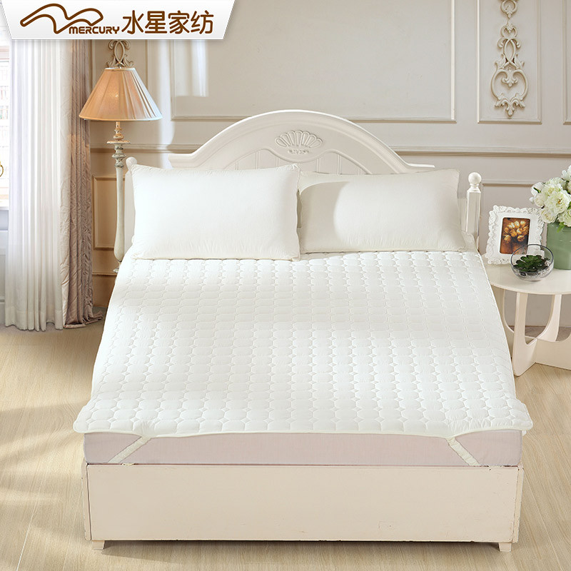 水星家纺床垫1.8m床褥双人1.5米学生 爱丽丝玫瑰床垫 新品 1.2m床 方趣-白色
