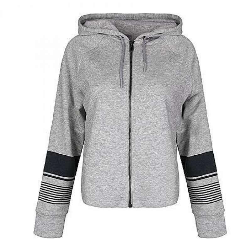 adidas阿迪达斯2018女子WSIDFZHoodie针织外套_2 M 灰