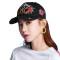 MLB 棒球帽子NY洋基队鸭舌帽 玫瑰花黑色男女通用款 332CPFG711-50L 黑色大玫瑰
