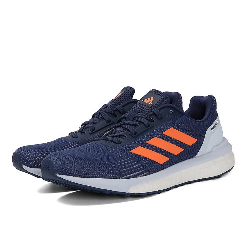 adidas阿迪达斯2018女子RESPONSESTW跑步BOOST跑步鞋CP8686_2 暗靛蓝/高光橙/航空蓝 37码