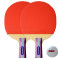 红双喜/DHS套装乒乓板SH-7（两只装）直拍红双喜乒乓球拍双面长反胶双拍直拍（短柄） 红双喜SH-7乒乓球拍