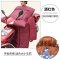 骑电动车挡风被男开摩托踏板车防寒雨水把套女防风衣连体加绒冬季 加绒护腰款-酒红色