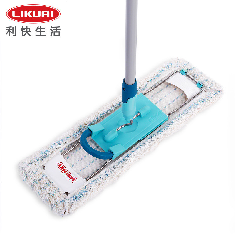 利快leifheit德国进口咔嗒系列家庭清洁工具套装直面拖把玻璃擦_799_571 直面地拖